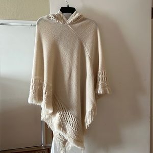 Poncho Beige Color